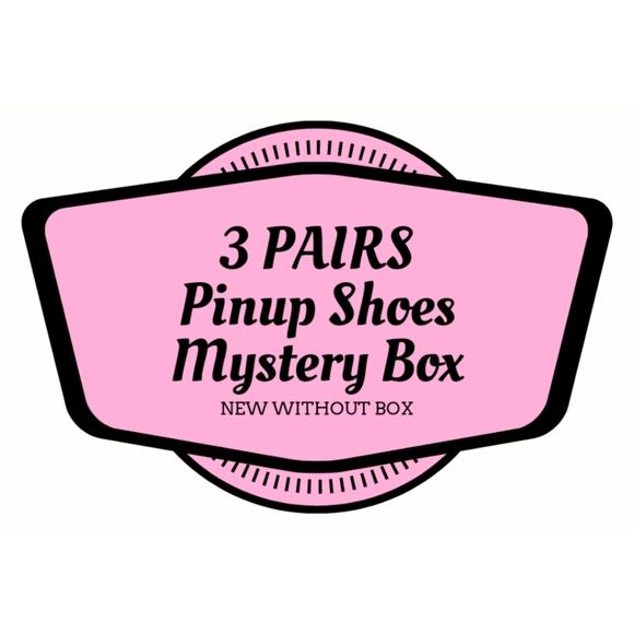 3 Pairs Mystery Box Pin Up Shoes - Picture 1 of 4